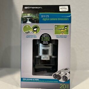 Emerson 10x25 Digital Camera Binoculars (Open Box), Never Used - Fast Shipping